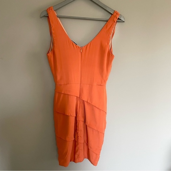 Maria Bianca Nero | Formal | Mini Dress | Burnt Orange | Bridal | Prom  | Size S - Picture 3 of 10